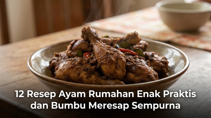 12 Resep Ayam Rumahan Enak Praktis dan Bumbu Meresap Sempurna