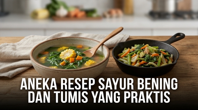 Aneka Resep Sayur Bening dan Tumis yang Praktis
