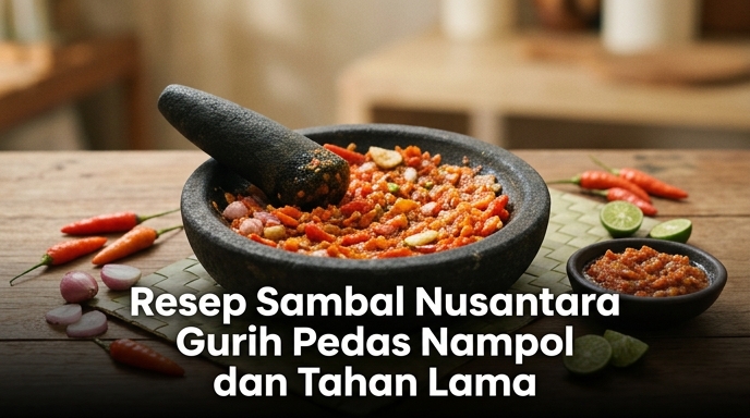 Resep Sambal Nusantara Gurih Pedas Nampol dan Tahan Lama